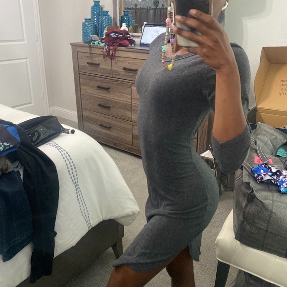 Heart & Hips | Size Small | Dark Grey T-shirt Dress - Picture 2 of 2